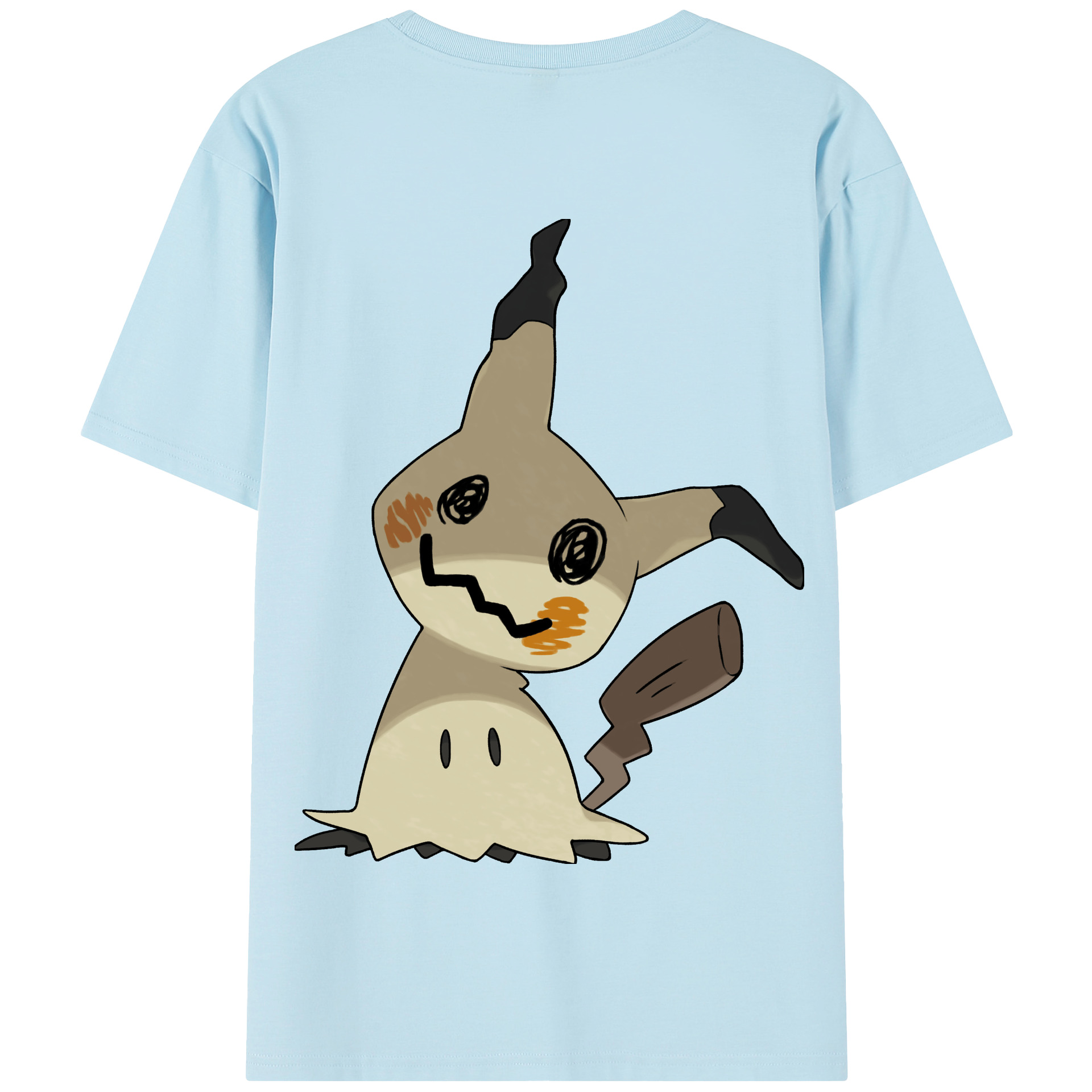（画像用） ポケットモンスター Pokémon 綿100％半袖Tシャツ（背面プリント）